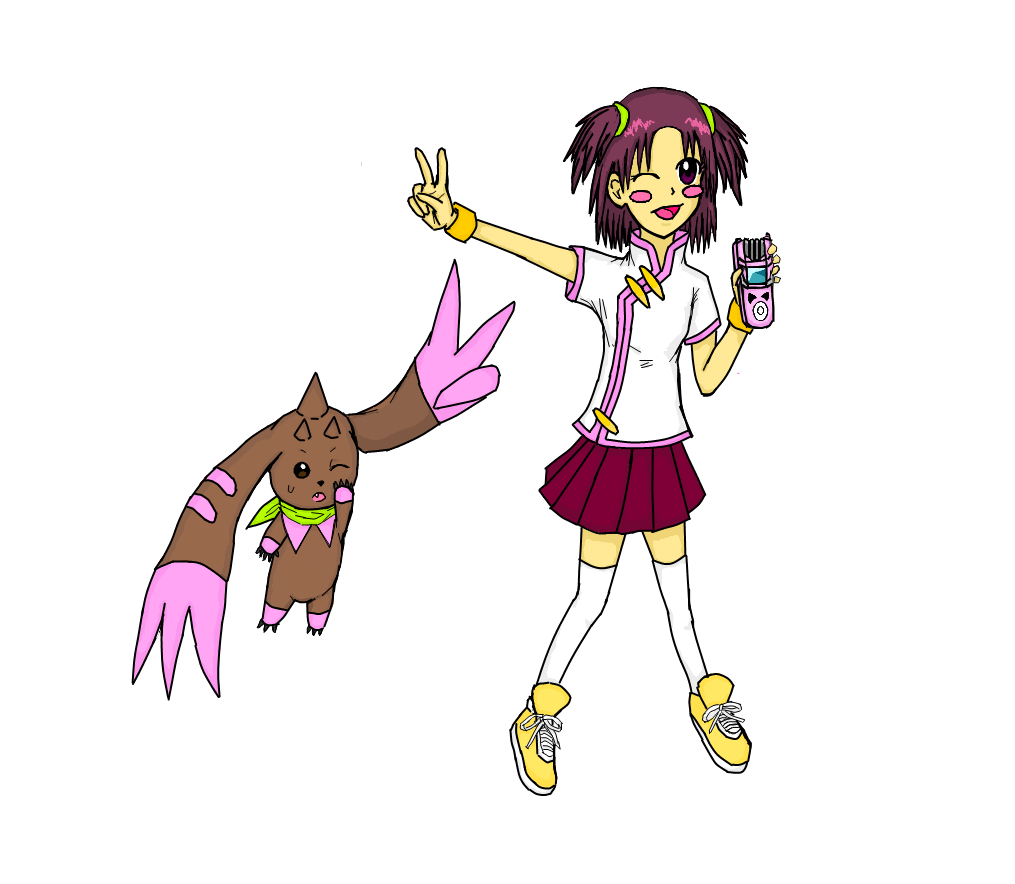 Digimon Collab: Shiuchon and Lopmon