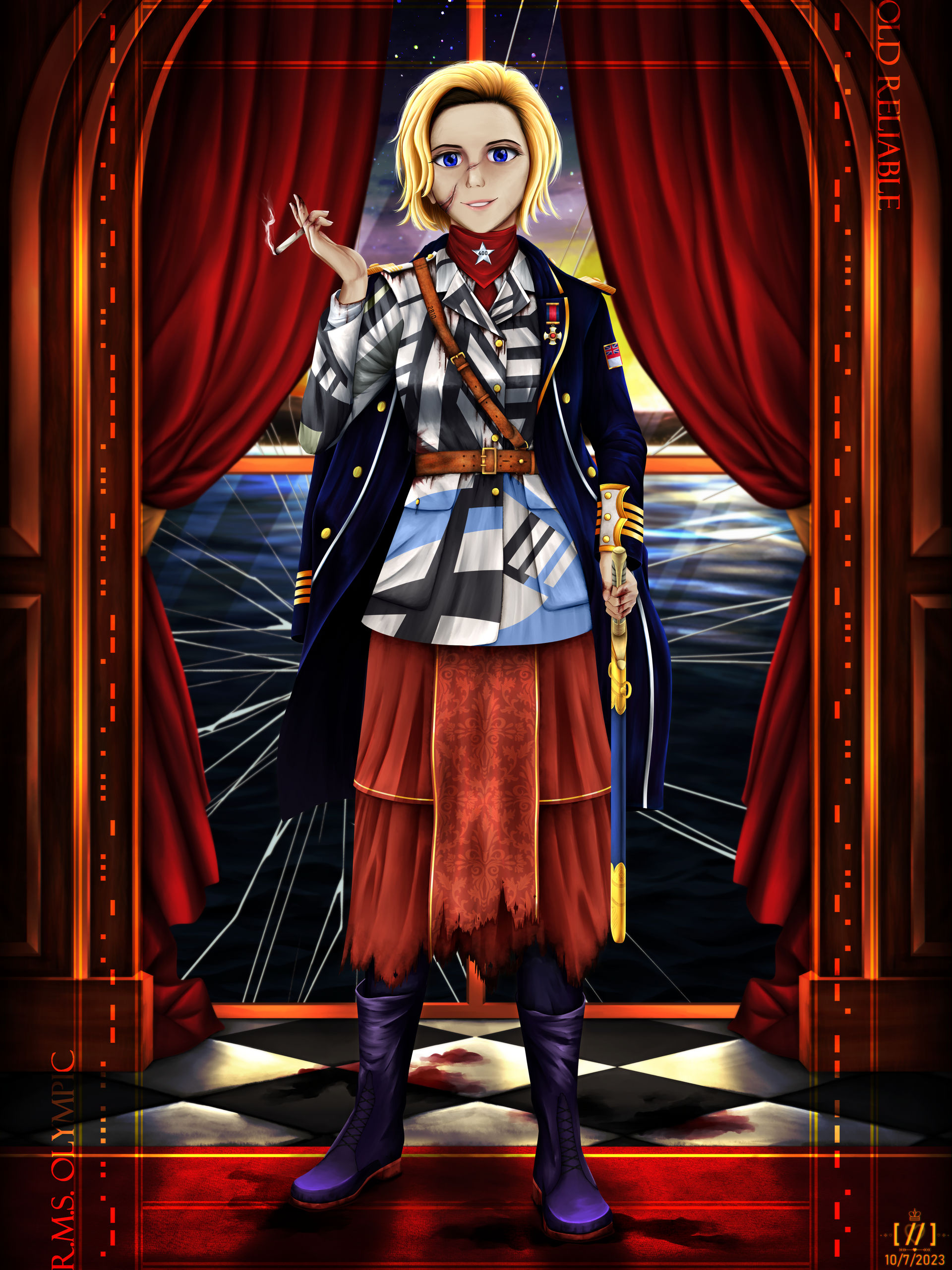 Humanized Rms Freedom OBSIDIAN - RMS Olympic 2023 by NorthaDawn on DeviantArt