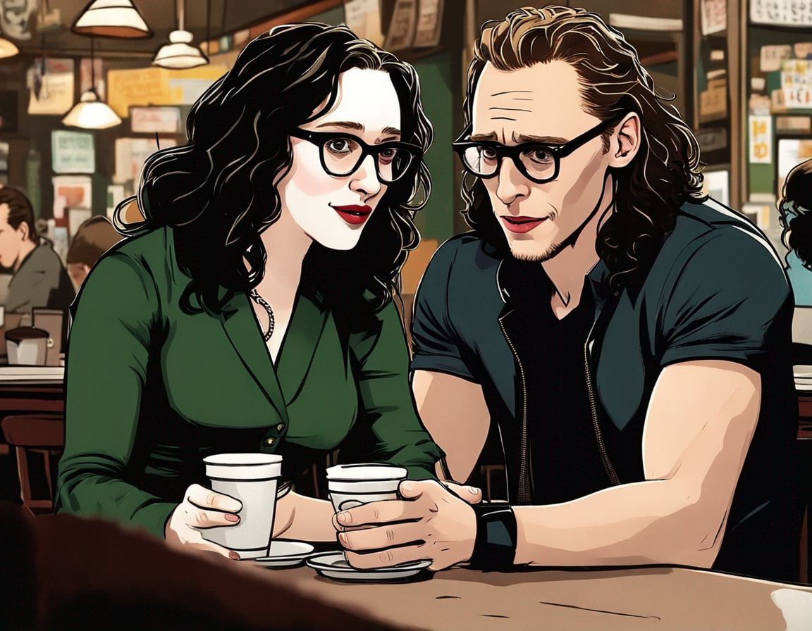 Darcy and Loki cafe meetup