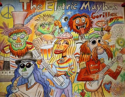 Electric Mayhem Gorillaz style