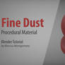 How to Make Procedural Fine Dust in Blender