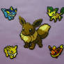 Eevee Family Perler Beads