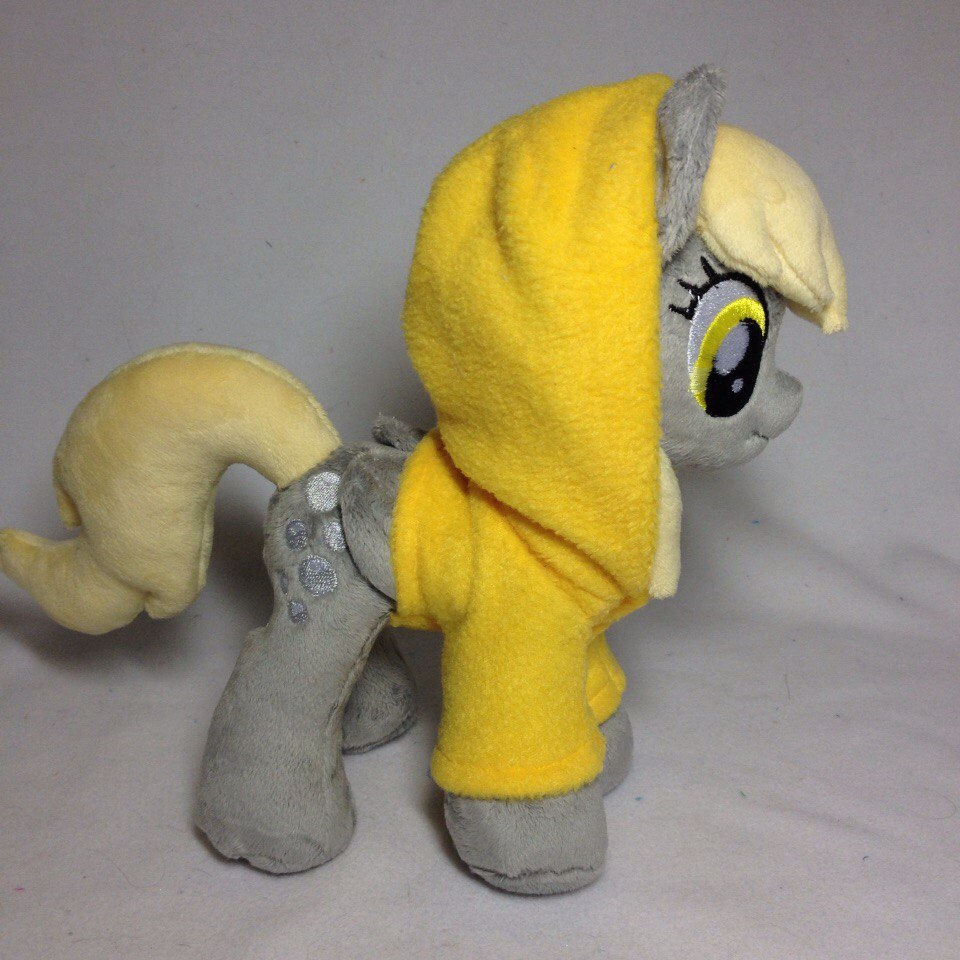 Plushie Derpy Hooves in removable fleece hoodie