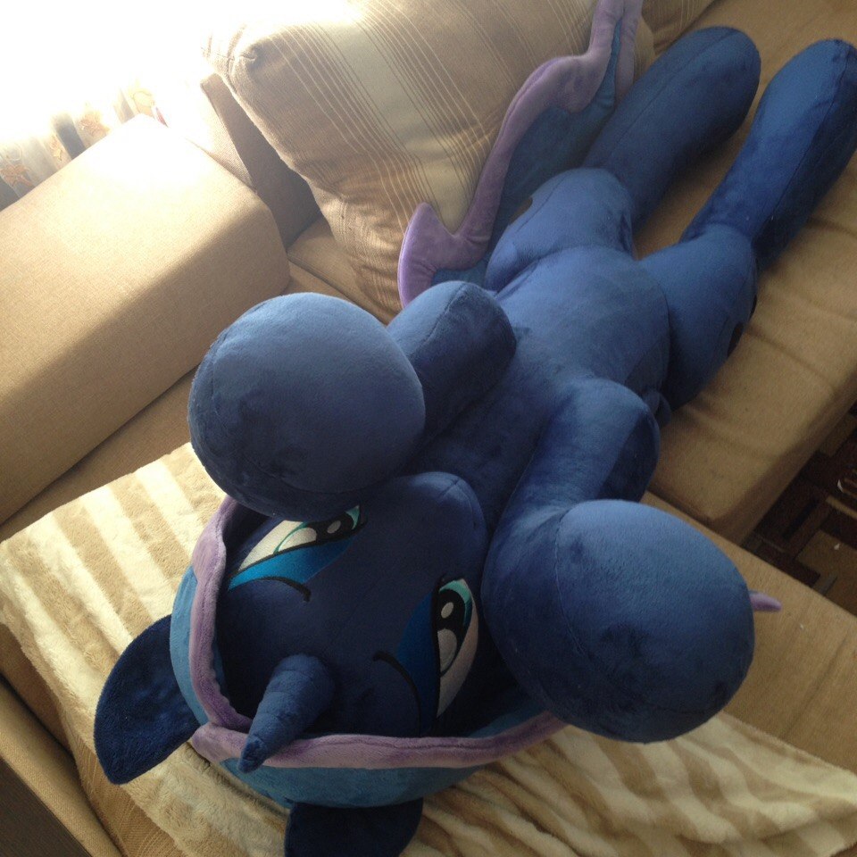 Life-size plush Princess Luna