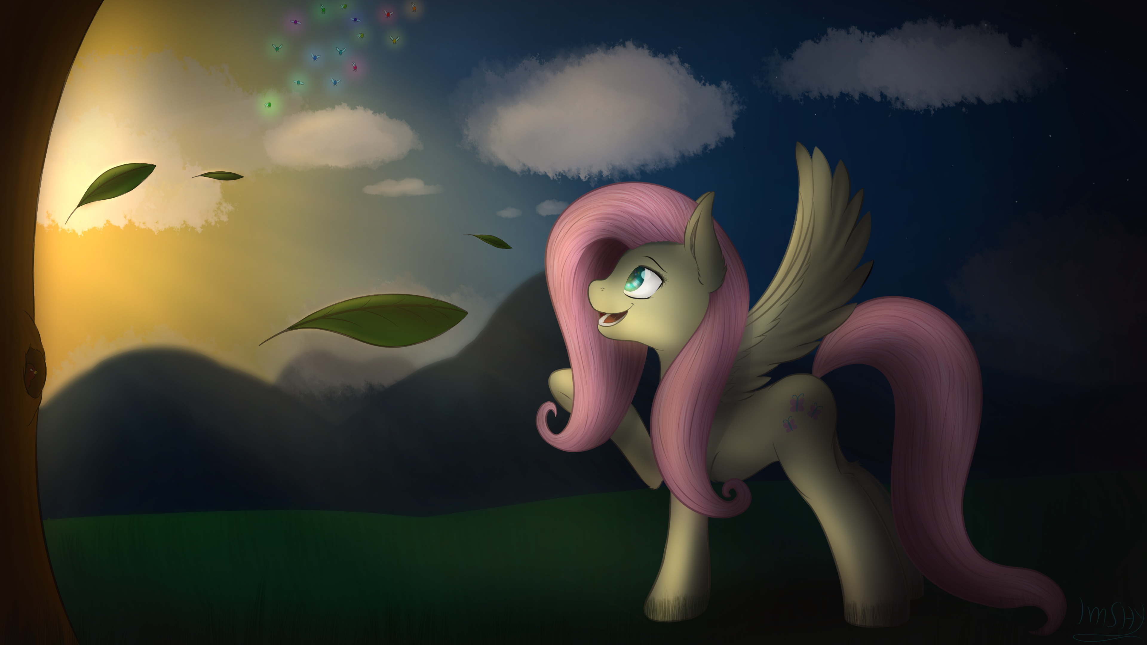 Fluttershy Fireflies