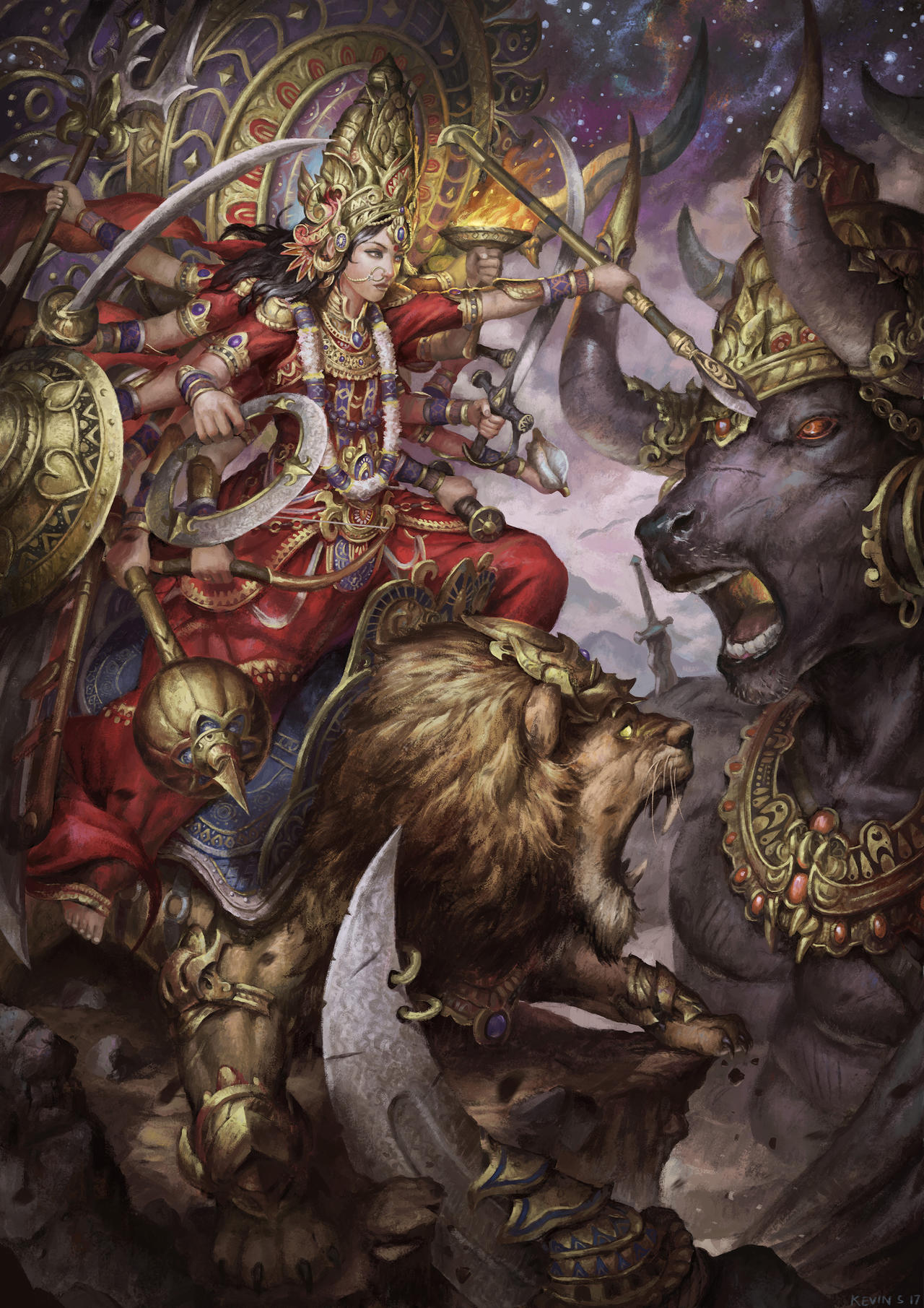 Durga by kevinsidharta on DeviantArt