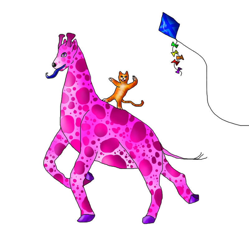 Ride the Pink Giraffe by BriannaTWedge on DeviantArt