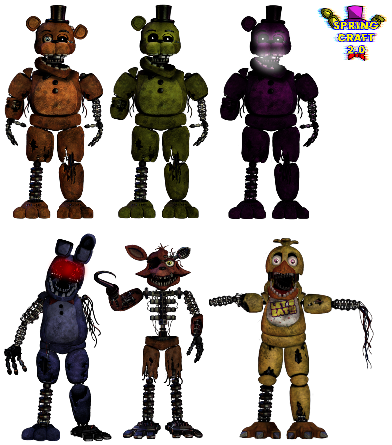 Pre Rotten Animatronics Pre-ignited animatronics by SpringCraft20 on DeviantArt