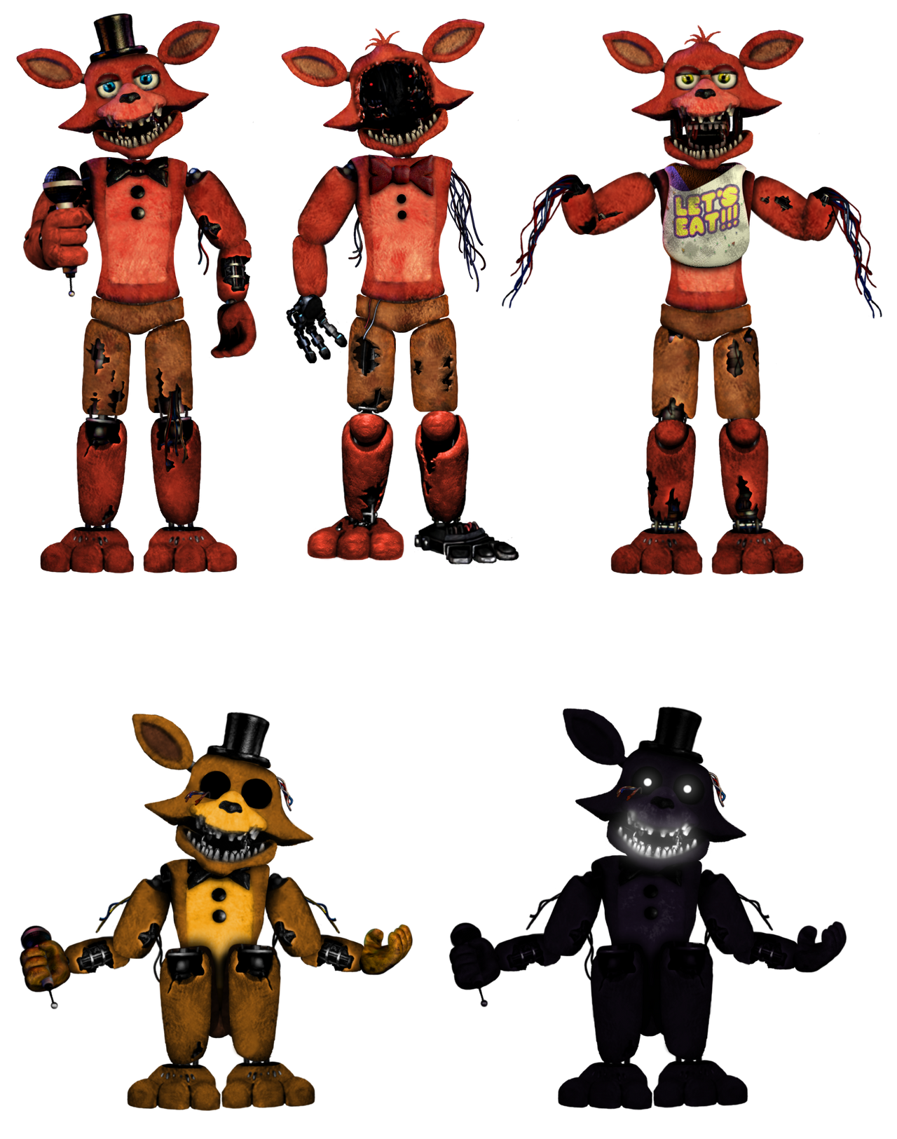 Swapped withered foxy by fnafspeedfan2 on DeviantArt