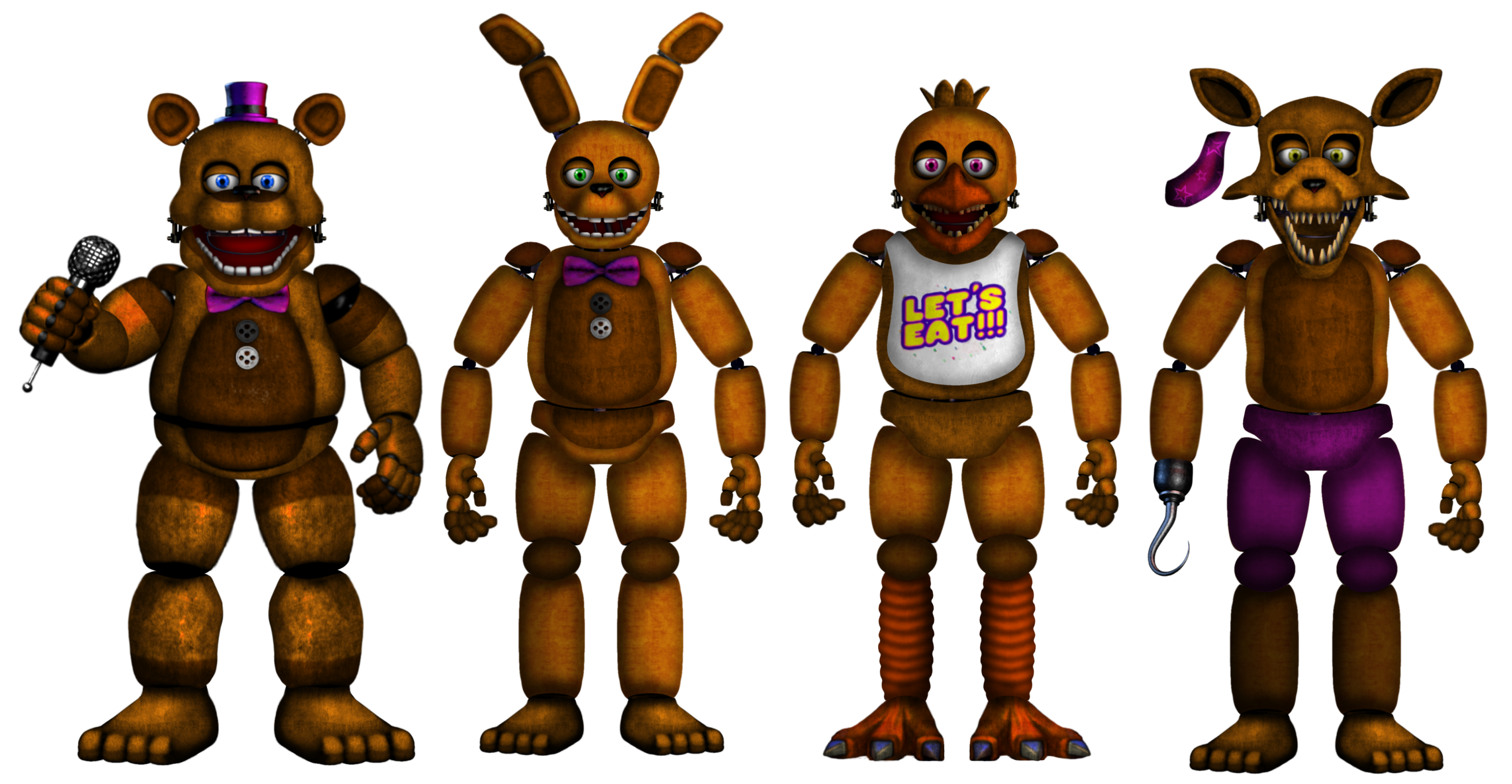Spring Lock Animals Springlock animatronics remake by SpringCraft20 on DeviantArt