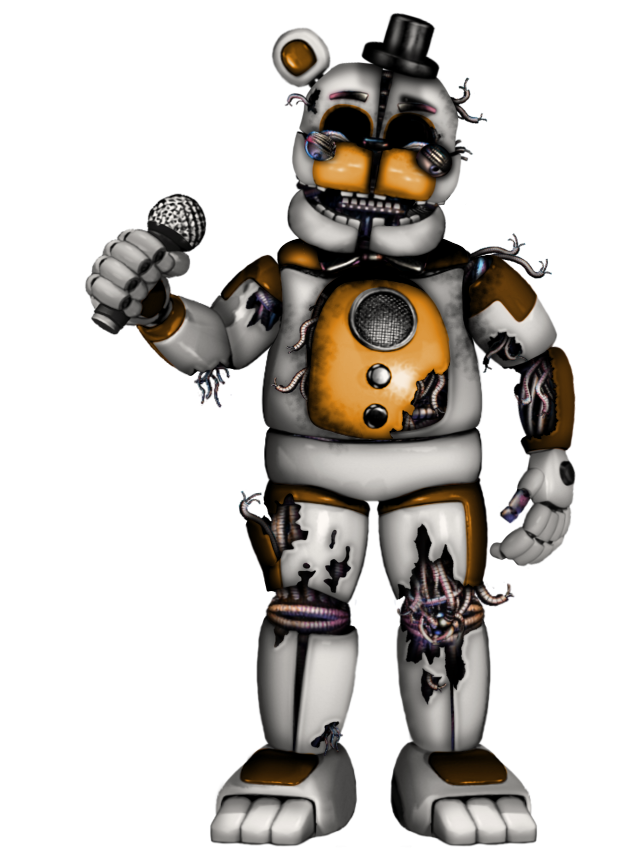 Spring Fun Time Freddy funtime withered golden Freddy by SpringCraft20 on DeviantArt