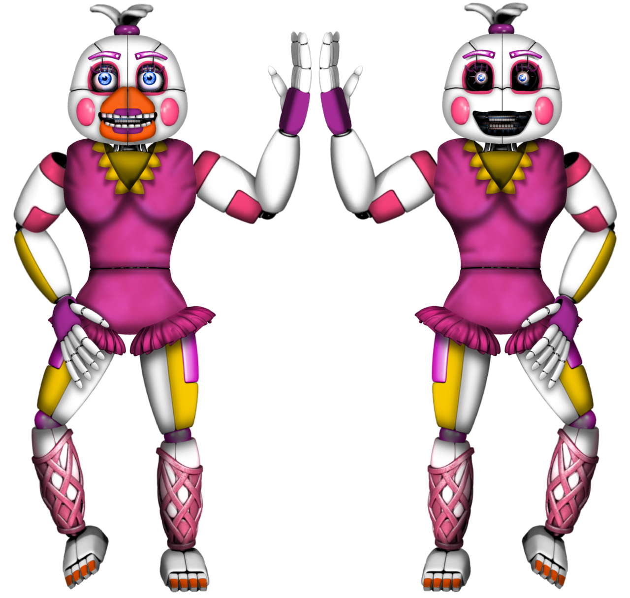 Fun Time Spring Chica Funtime toy chica by SpringCraft20 on DeviantArt