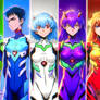 Evangelion in cartoon style