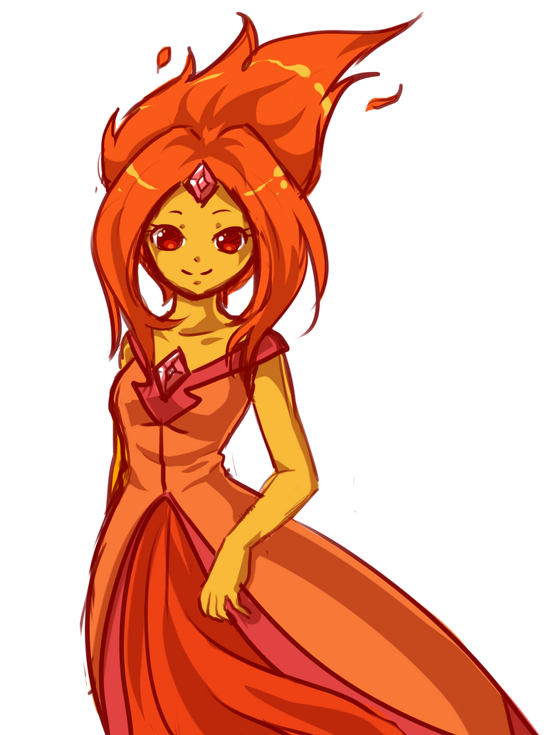 Flame Princess: WIP by RaineSeryn on DeviantArt.
