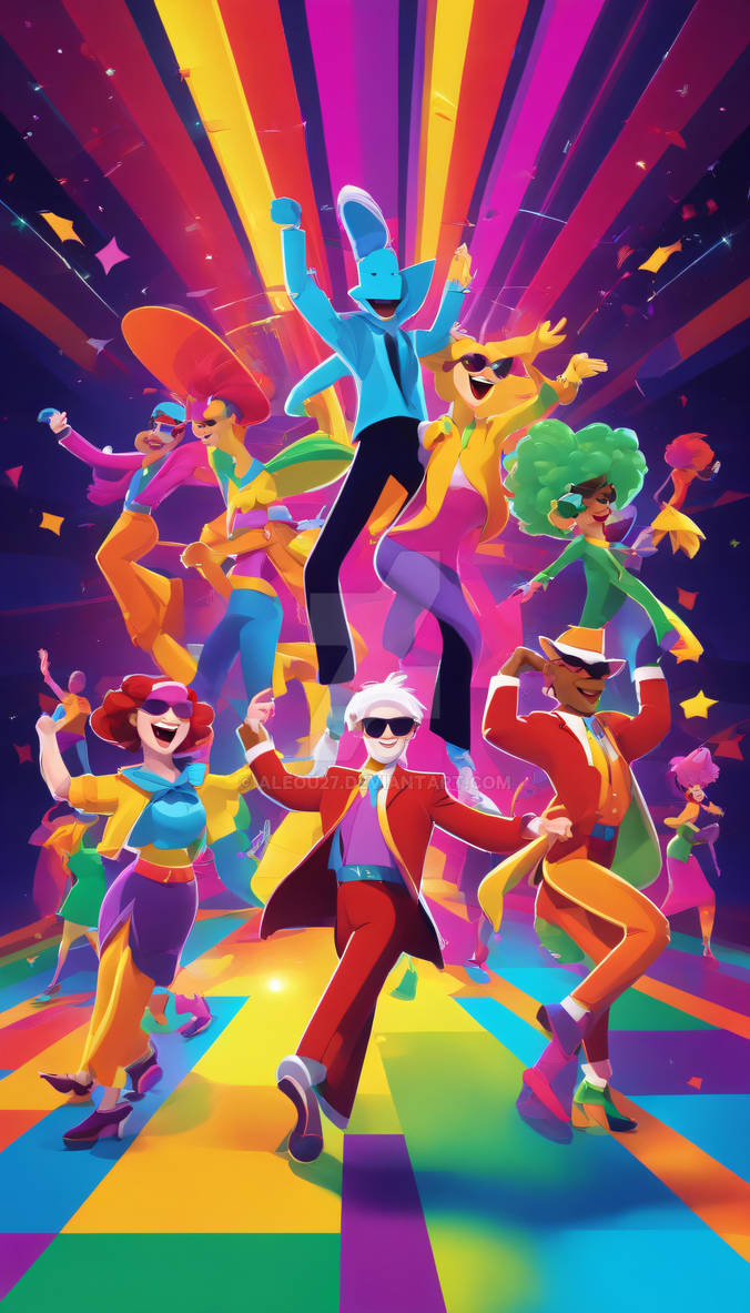 Cartoon Dance Party by aleou27 on DeviantArt