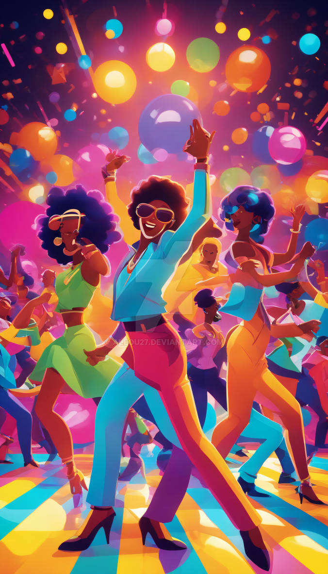 Cartoon Dance Party by aleou27 on DeviantArt