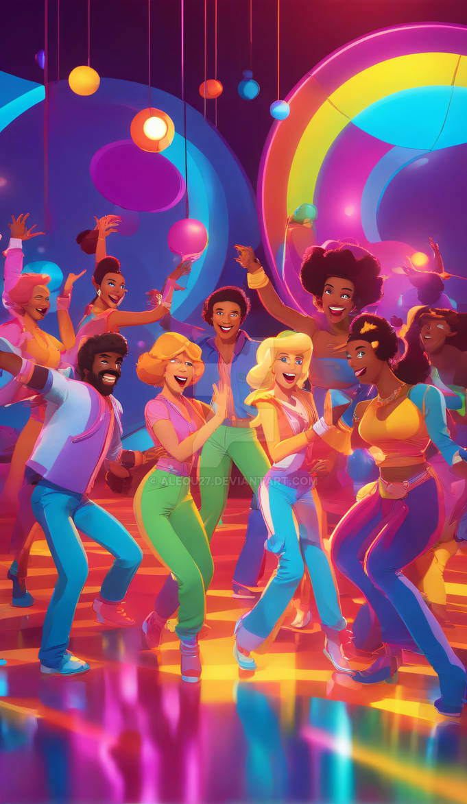 Cartoon Dance Party by aleou27 on DeviantArt