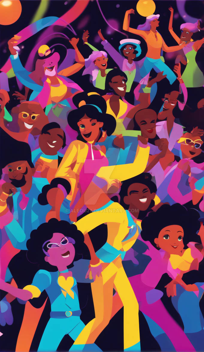 Cartoon Dance Party by aleou27 on DeviantArt