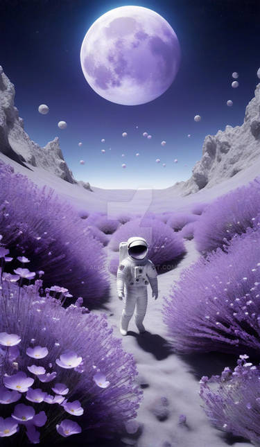 Lavender Moonscape