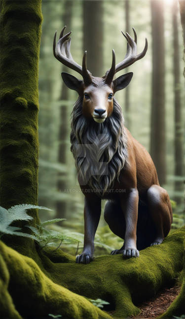 Mythical Faune in Forest