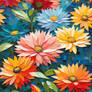 Floral Symphony in Mosaics