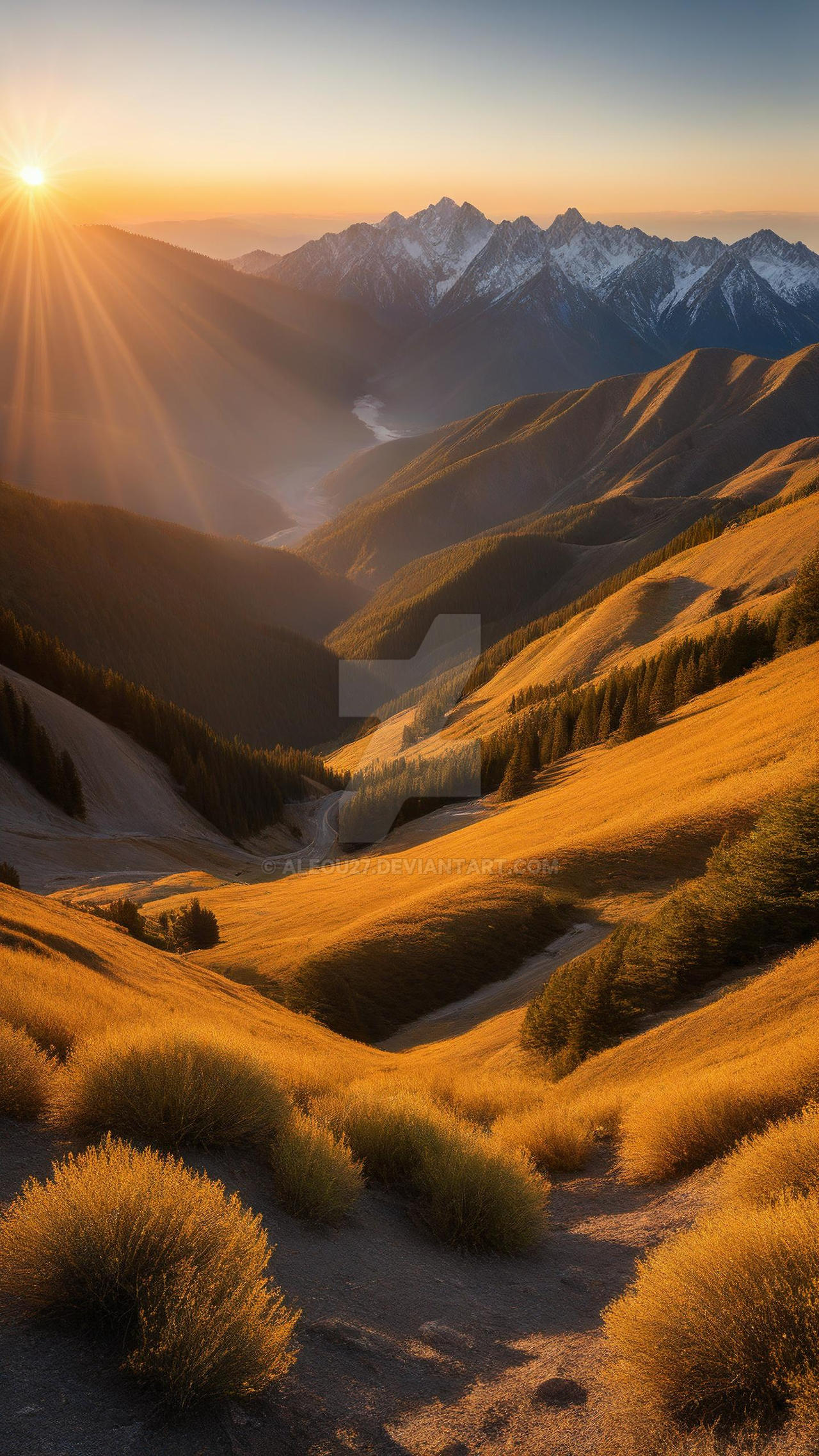 Golden Sunrise Peaks