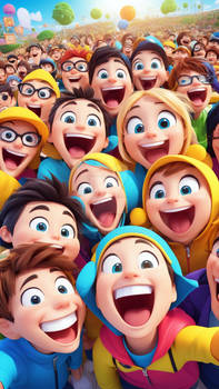 Giggling Cartoon Characters