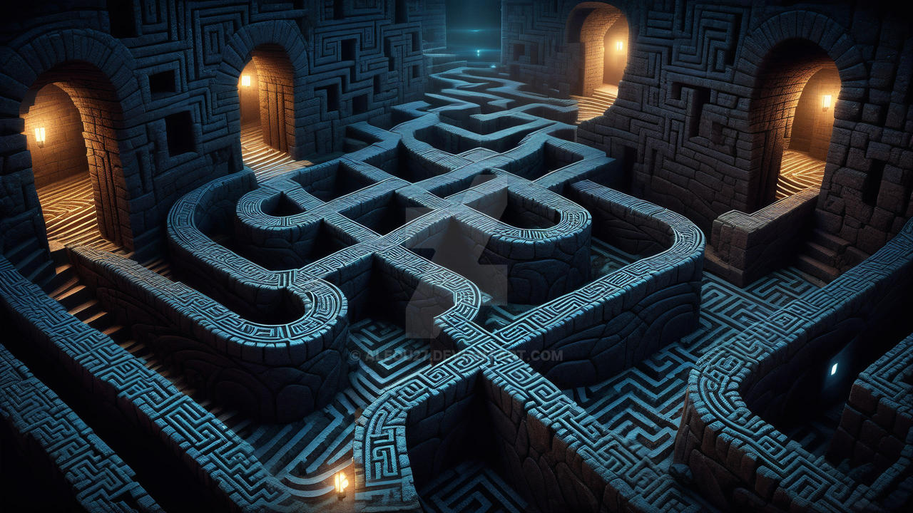 Labyrinth Rag Path Mysterious Labyrinth Paths by aleou27 on DeviantArt