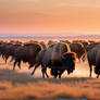 Majestic Bison on Prairies