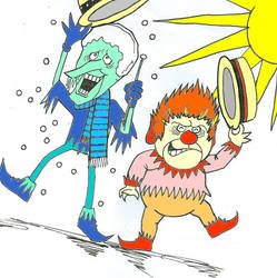 Snow miser and Heat miser danc