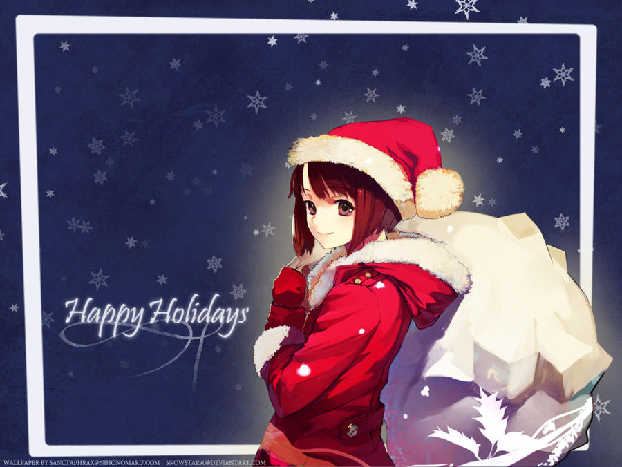 anime Christmas wallpaper by SnowStar90 on DeviantArt