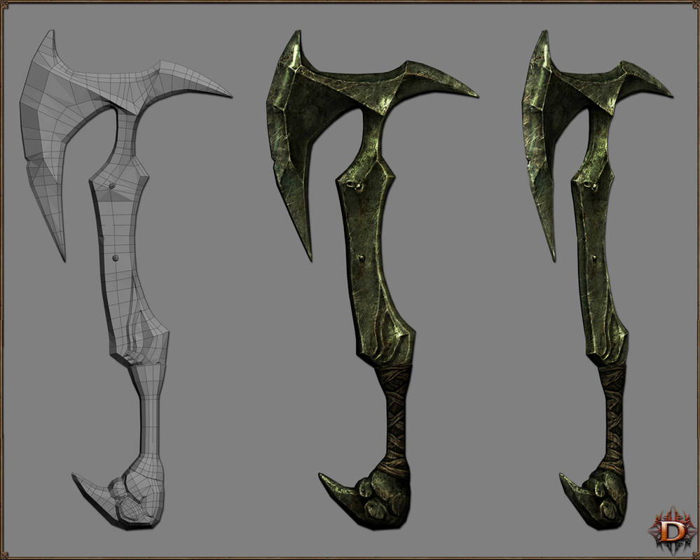 Orcish Axe by Dante3dmodeling on DeviantArt