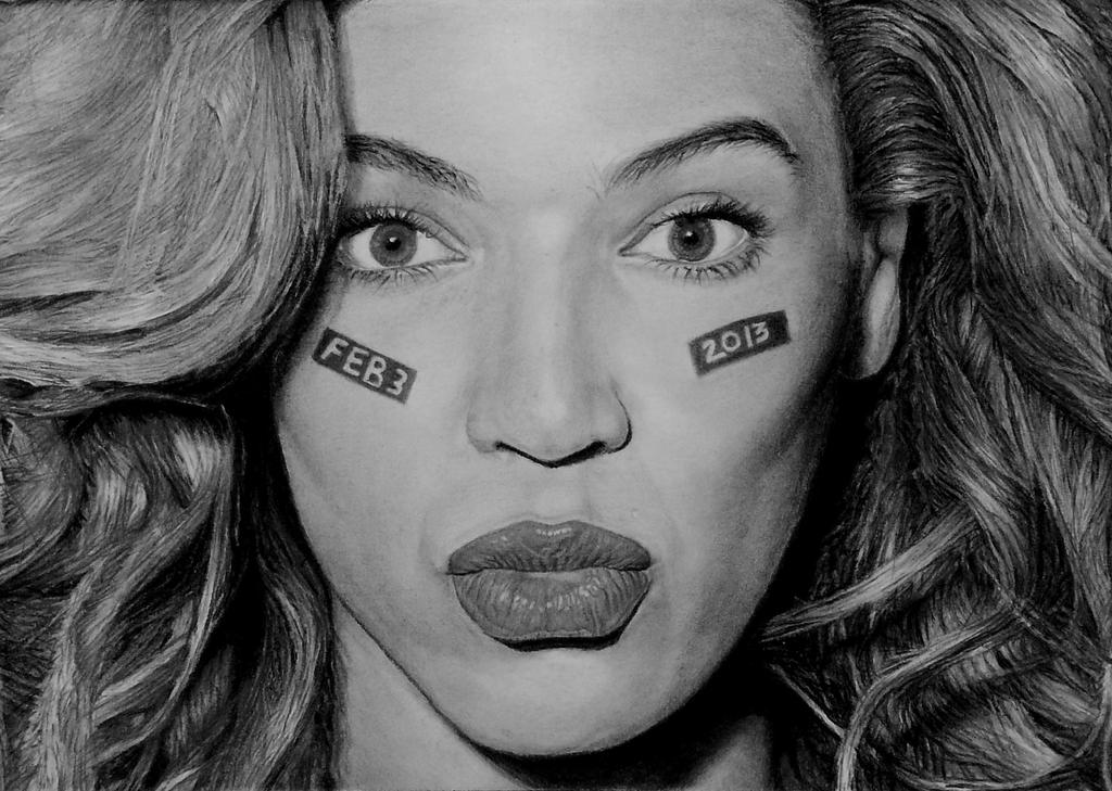 Finished graphite and charcoal drawing of Beyonce. by PKalsiArt on ...