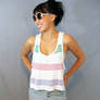 Sheer Sherbet Stripes Tank Top