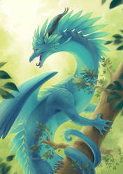 Rainforest feathered dragon