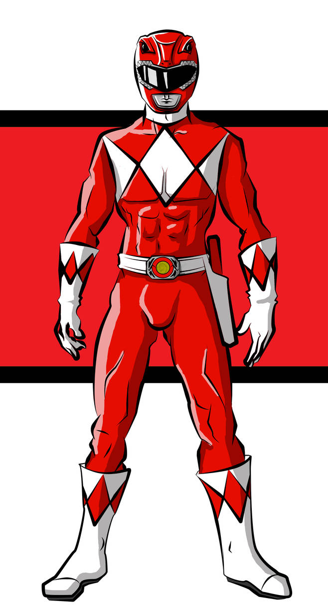 Red mighty morphing Power Ranger by danteshinobi on DeviantArt