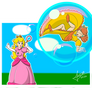 Daisy Inside a Bubble And peach playing request