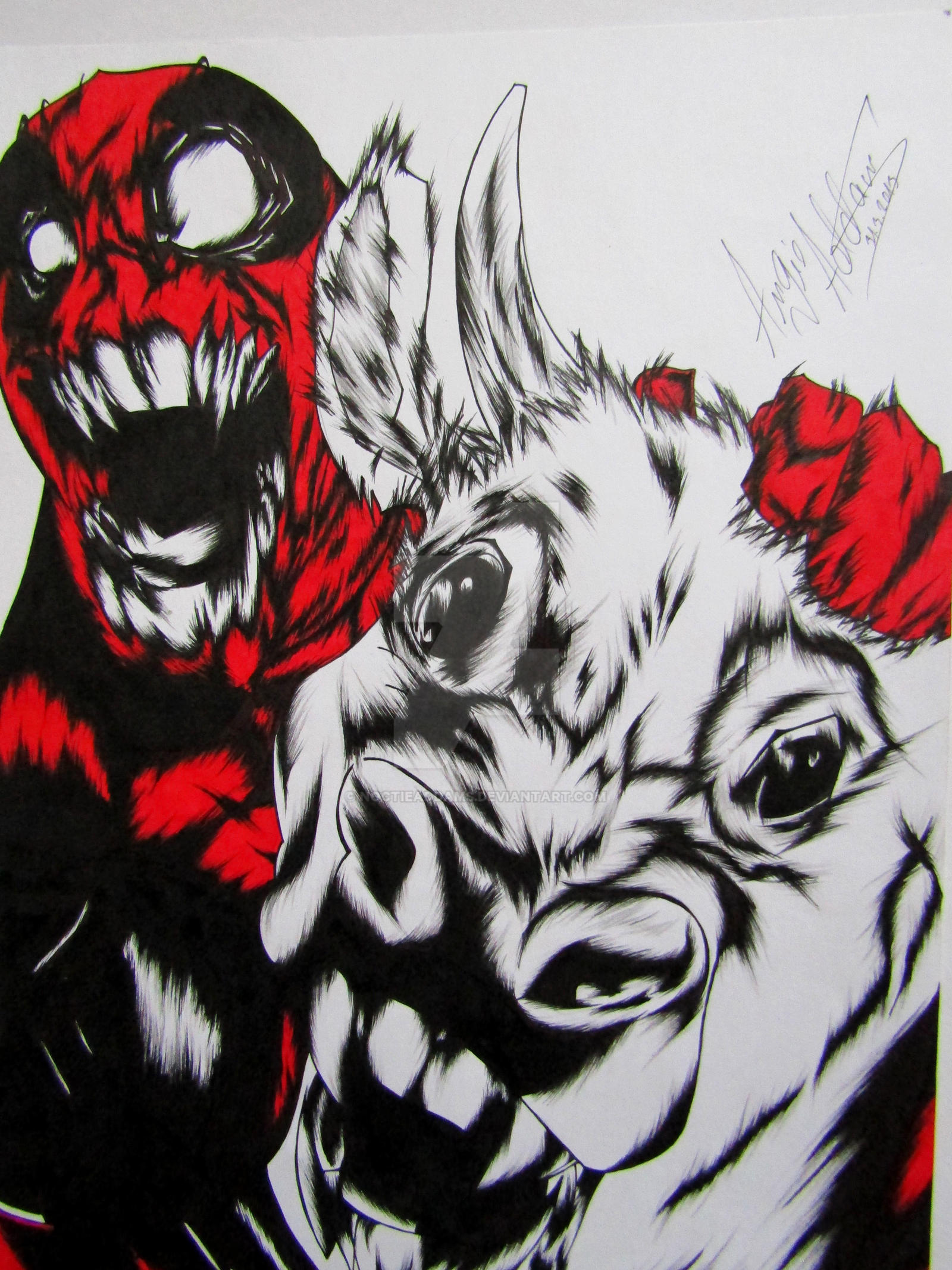 Deadpool / Cow by NoctieAddams on DeviantArt