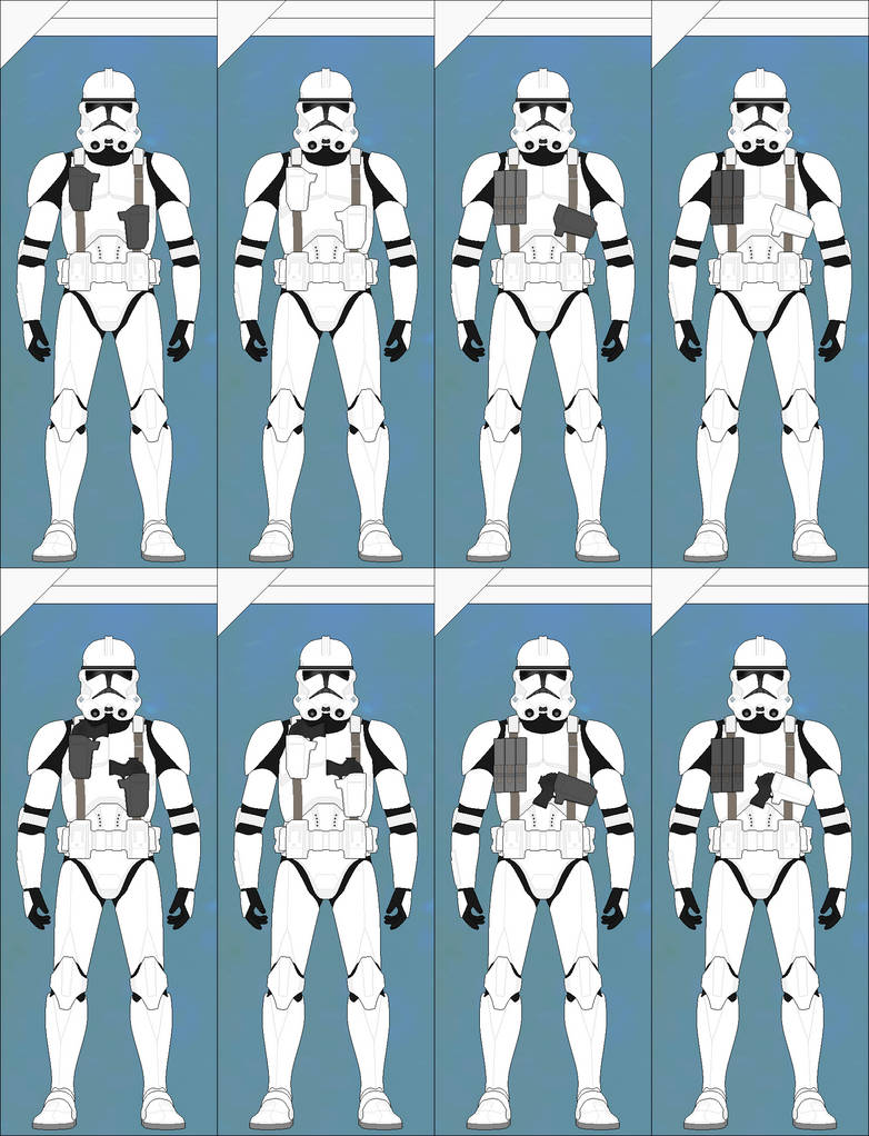 Clone Trooper -- Pistol Rigs Kit by Varient54 on DeviantArt