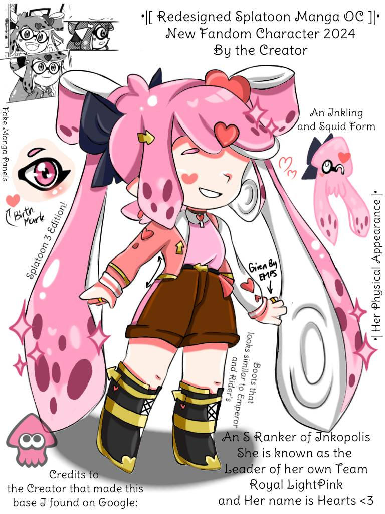 My Splatoon 3 OC 2024! PinkHearts Hailey! (Hearts) by Hannahheart124 on ...