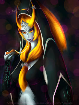 Midna - Eats some Pizza