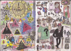 Gravity Falls Double Sketch Pages