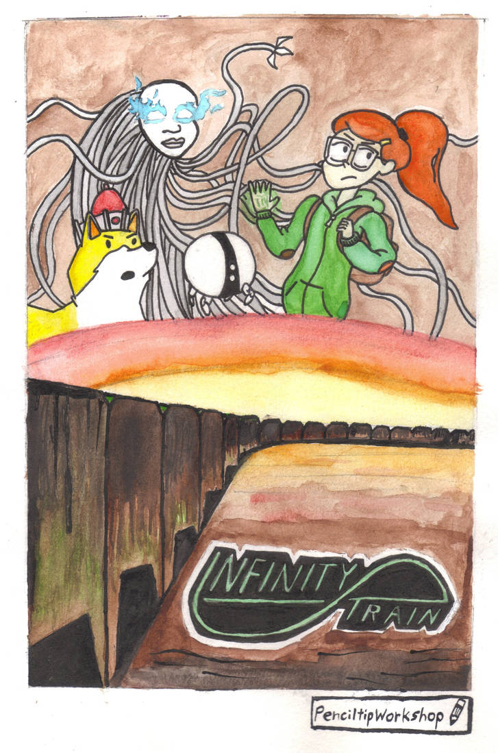 Infinity Train-watercolor and ink poster by PenciltipWorkshop on DeviantArt