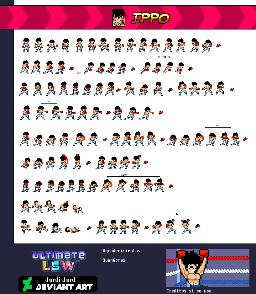 Ippo Makunouchi - ULSW Sheet REMAKE by Jardi-Jard on DeviantArt