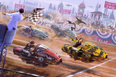 Race in Steam City by Simon Buckroyd