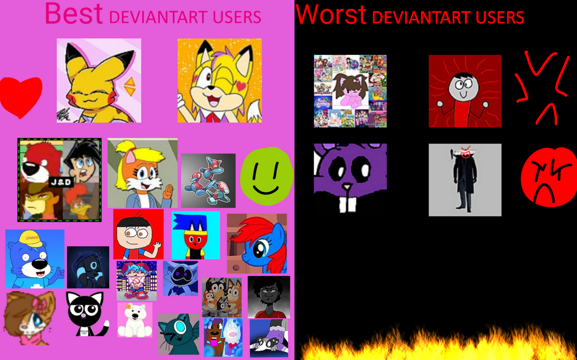 Best Deviantart Users AND Worst DEVIANTART Users by NoahDoesArts on ...