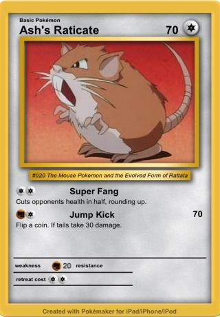 Ash's Raticate by tomrahl212 on DeviantArt