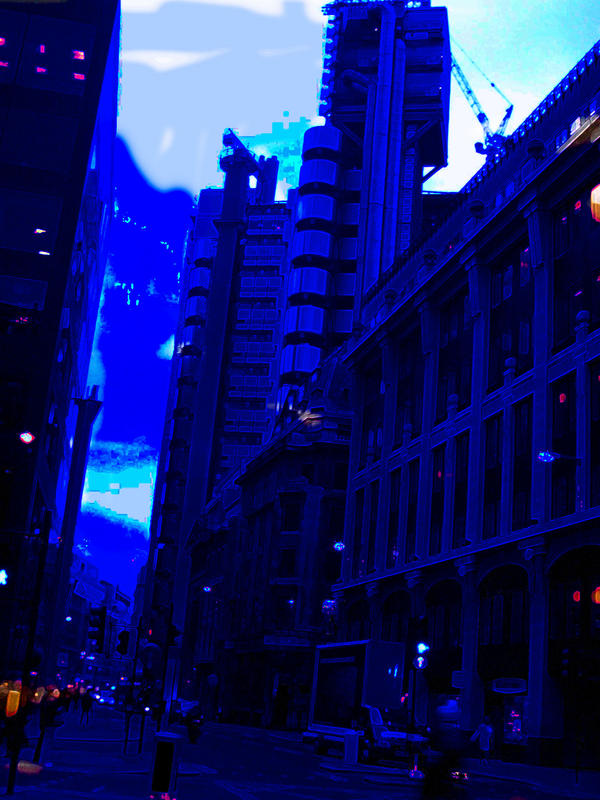 blue buildings by fashmindi on DeviantArt