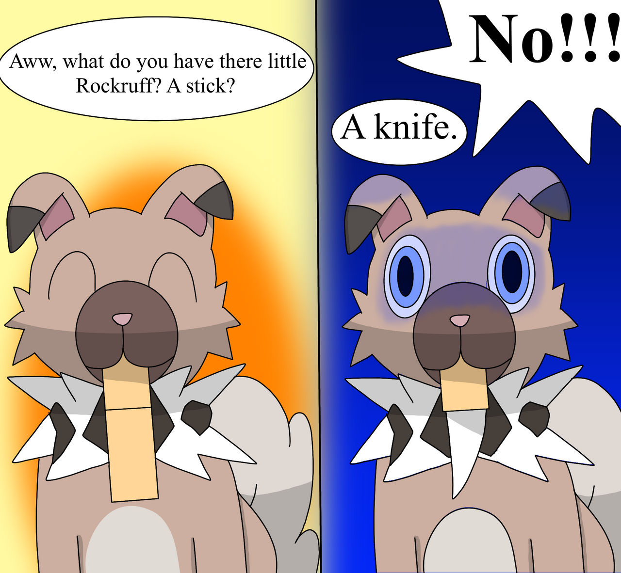 Rock Ruff Comic Rockruff learned a new move. by Yoshikid07 on DeviantArt