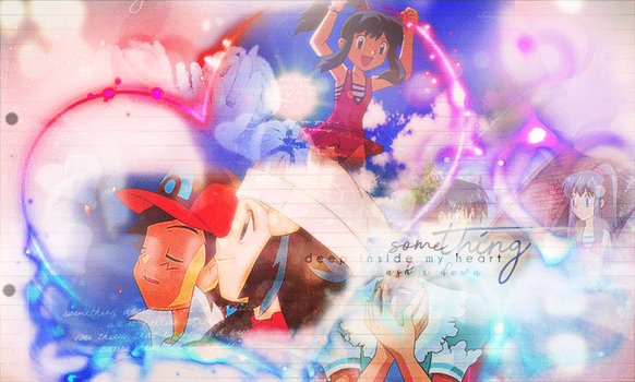 Pearlshipping // Ash and Dawn Wallpaper Gif